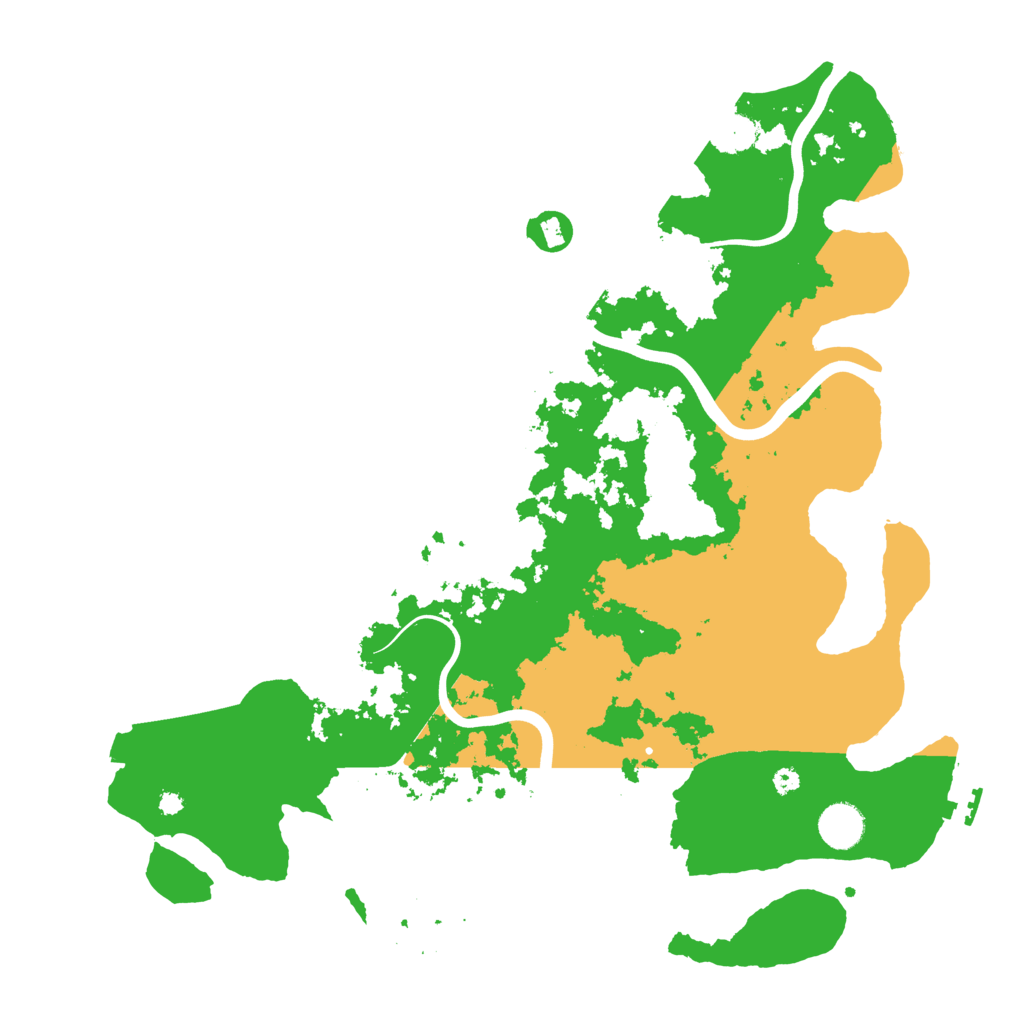 Biome Rust Map: Procedural Map, Size: 3950, Seed: 13584350