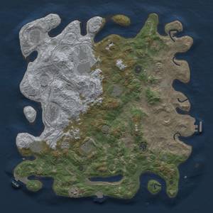 Thumbnail Rust Map: Procedural Map, Size: 4250, Seed: 89874561, 19 Monuments