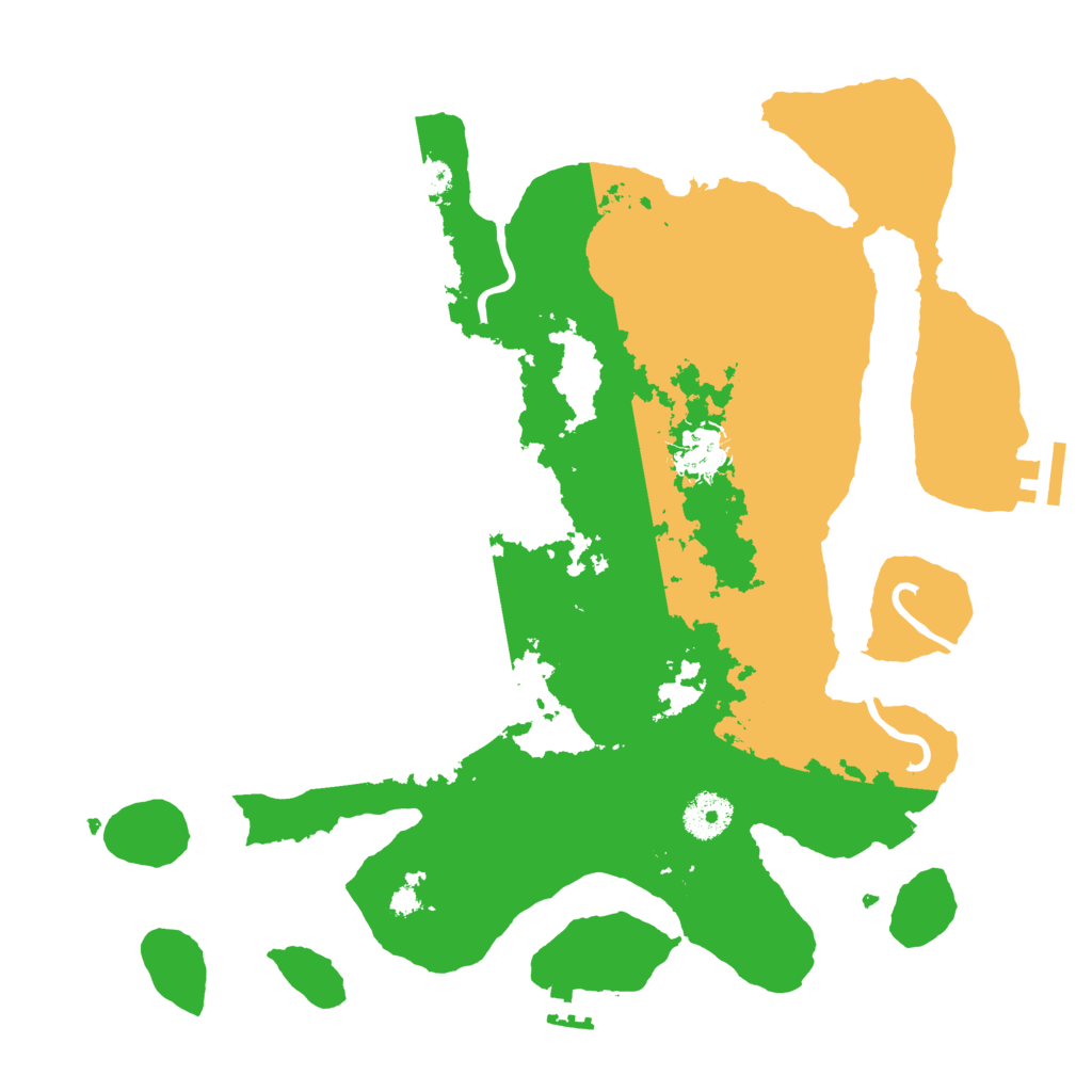 Biome Rust Map: Procedural Map, Size: 3500, Seed: 989392213