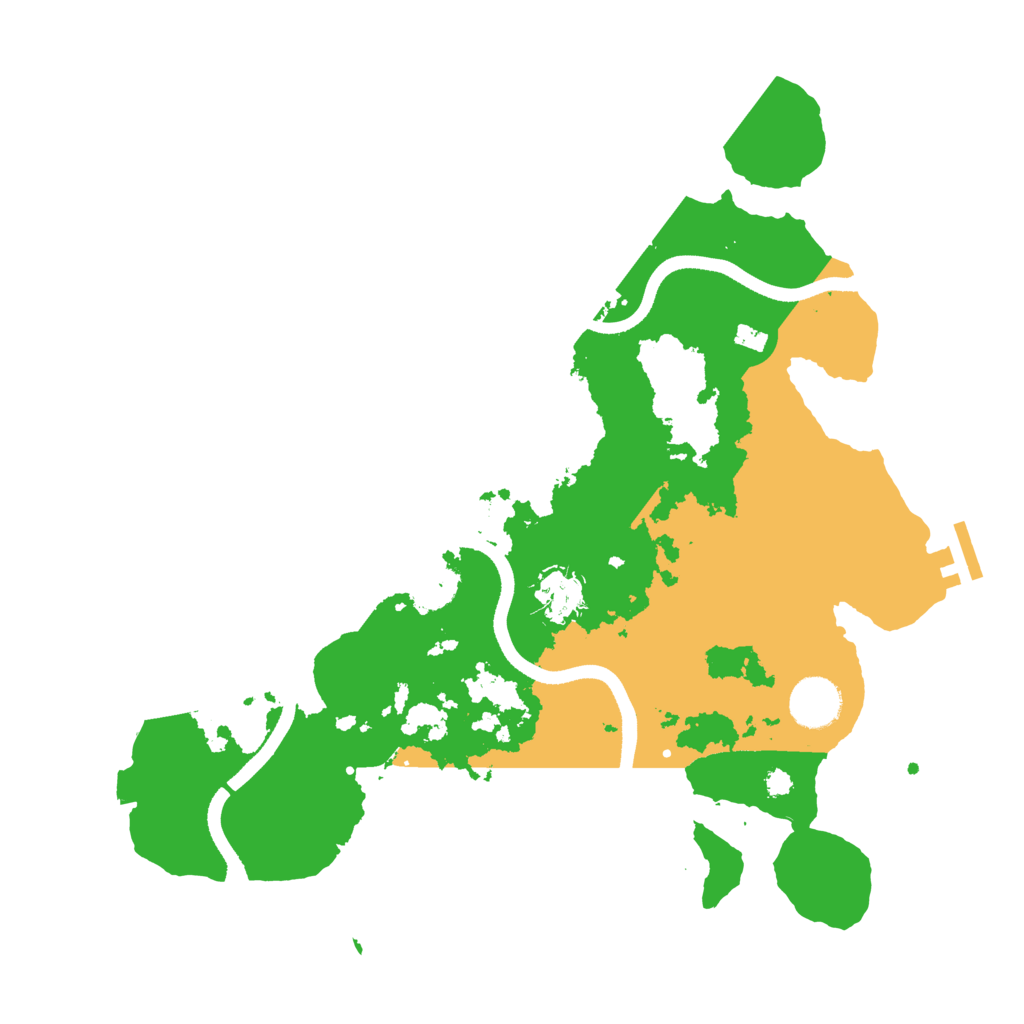 Biome Rust Map: Procedural Map, Size: 3500, Seed: 523232169
