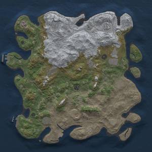 Thumbnail Rust Map: Procedural Map, Size: 4250, Seed: 88, 19 Monuments