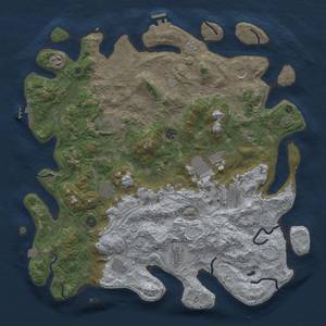 Thumbnail Rust Map: Procedural Map, Size: 4500, Seed: 774345832, 19 Monuments