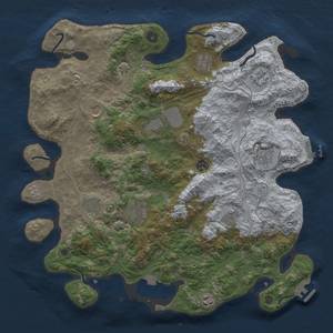 Thumbnail Rust Map: Procedural Map, Size: 4250, Seed: 1869071853, 19 Monuments