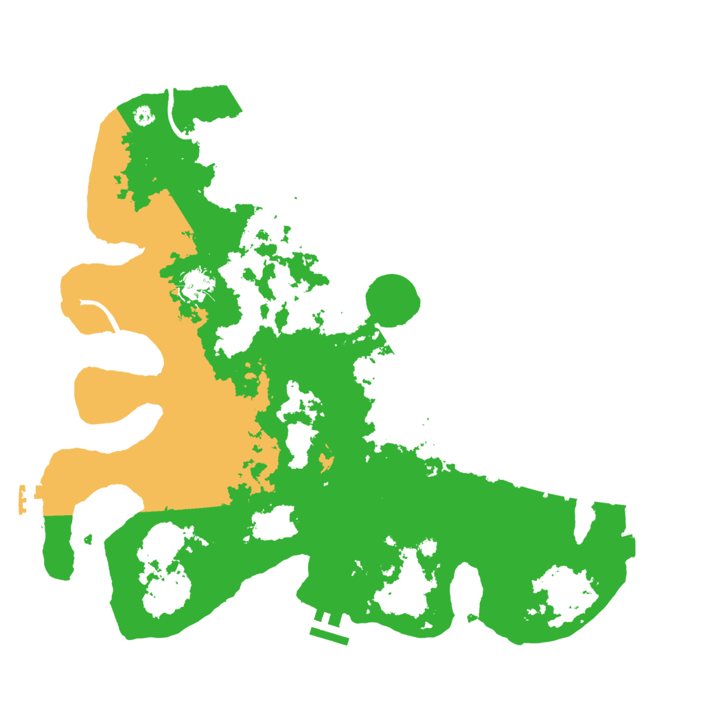 Biome Rust Map: Procedural Map, Size: 3600, Seed: 1884919133