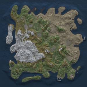 Thumbnail Rust Map: Procedural Map, Size: 4500, Seed: 1104461535, 19 Monuments