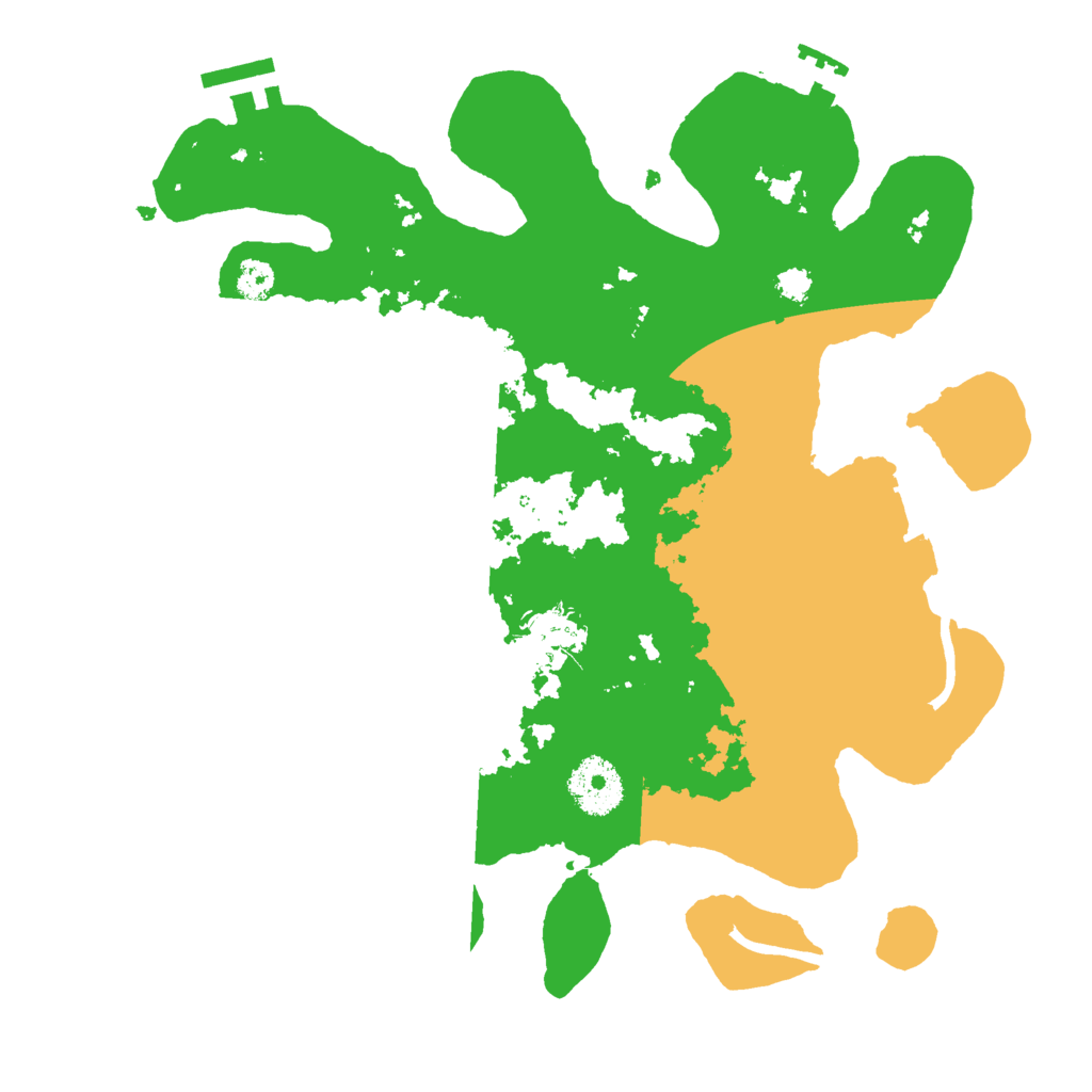 Biome Rust Map: Procedural Map, Size: 3000, Seed: 21992