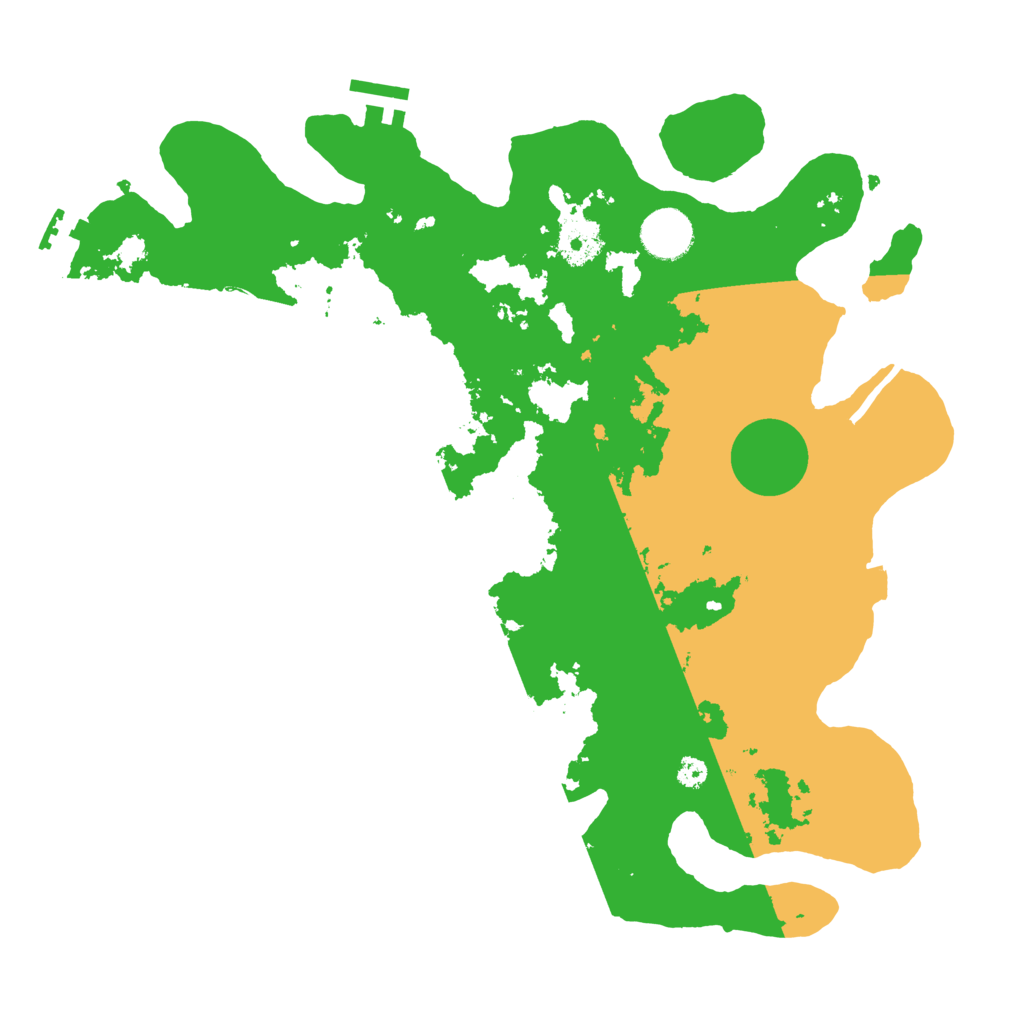 Biome Rust Map: Procedural Map, Size: 3500, Seed: 542557434