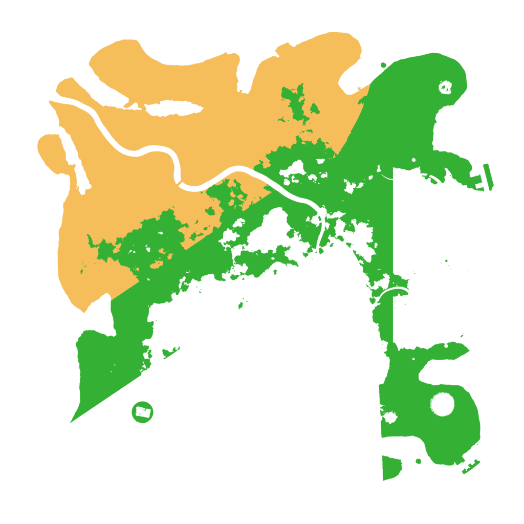 Biome Rust Map: Procedural Map, Size: 3900, Seed: 44185021