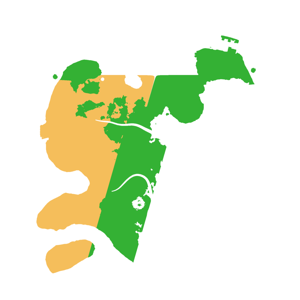 Biome Rust Map: Procedural Map, Size: 2500, Seed: 654711990