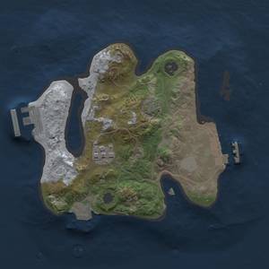 Thumbnail Rust Map: Procedural Map, Size: 2000, Seed: 838065865, 7 Monuments