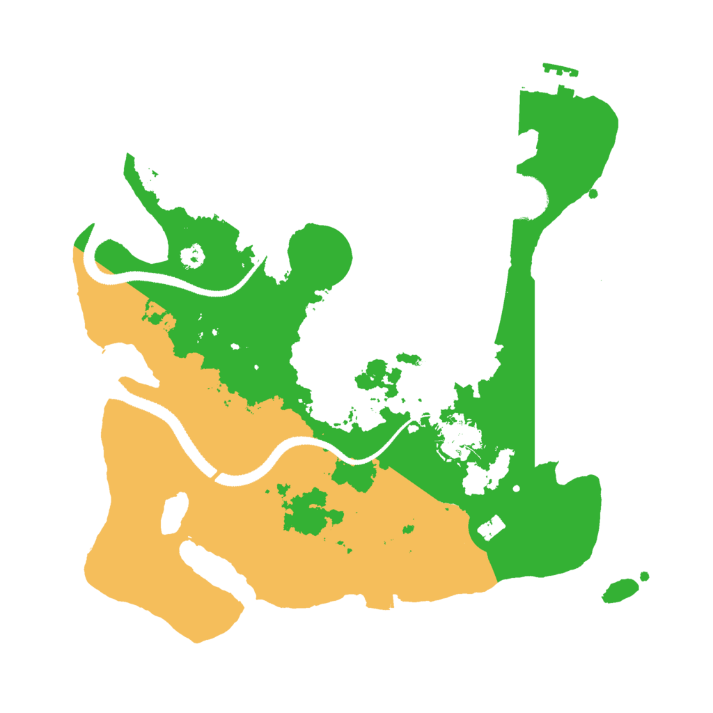 Biome Rust Map: Procedural Map, Size: 3000, Seed: 8965270