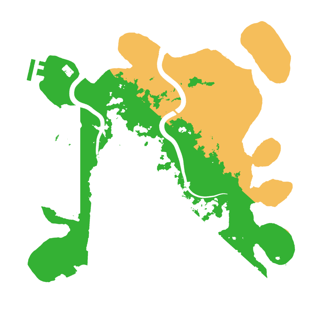 Biome Rust Map: Procedural Map, Size: 3000, Seed: 126495714