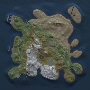 Thumbnail Rust Map: Procedural Map, Size: 3000, Seed: 126495714, 9 Monuments