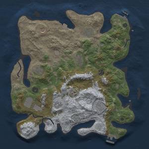 Thumbnail Rust Map: Procedural Map, Size: 3750, Seed: 175677, 18 Monuments