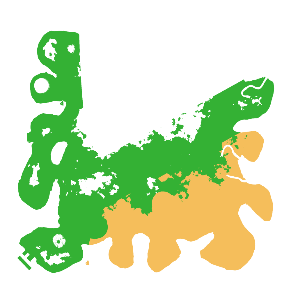 Biome Rust Map: Procedural Map, Size: 3500, Seed: 69522447