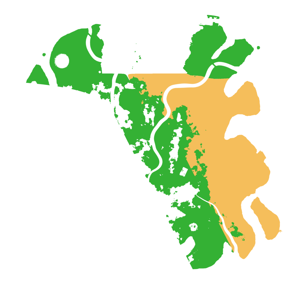 Biome Rust Map: Procedural Map, Size: 3600, Seed: 842