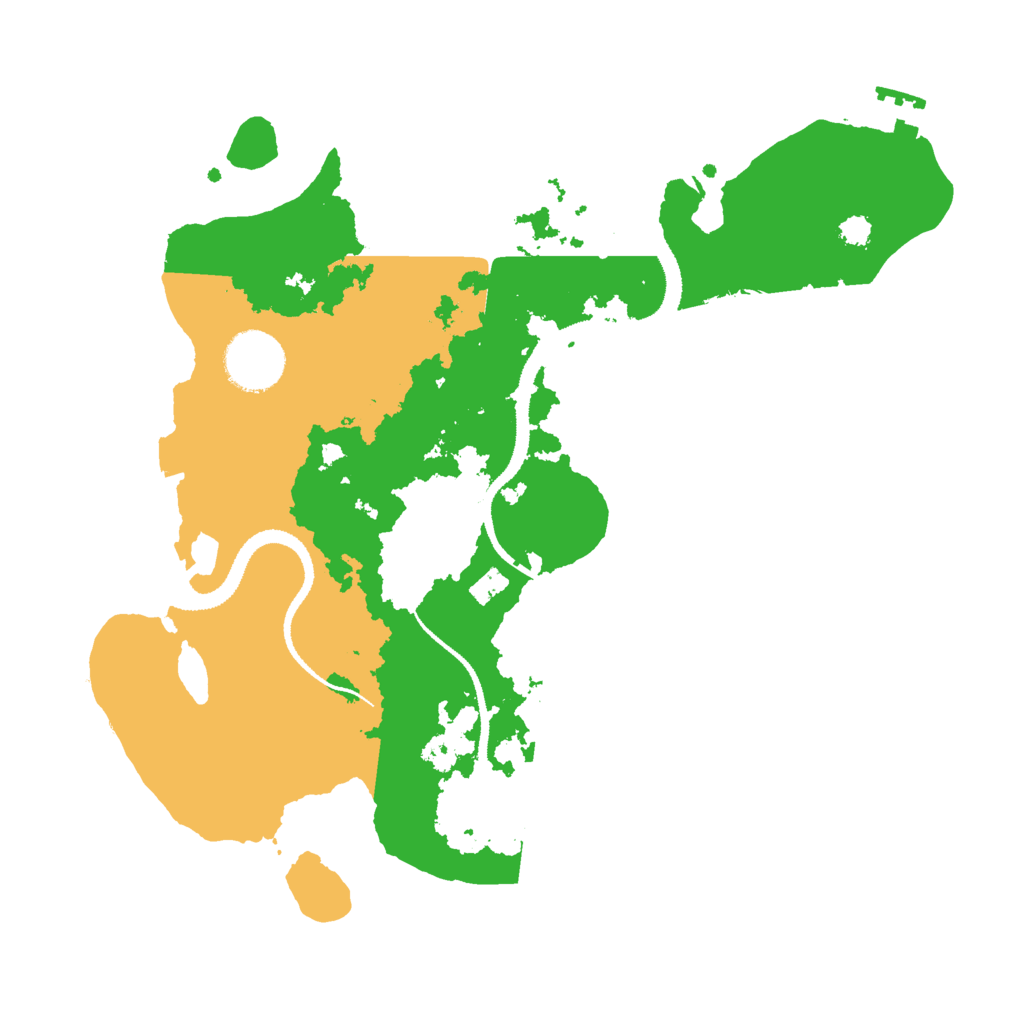 Biome Rust Map: Procedural Map, Size: 3000, Seed: 320435778