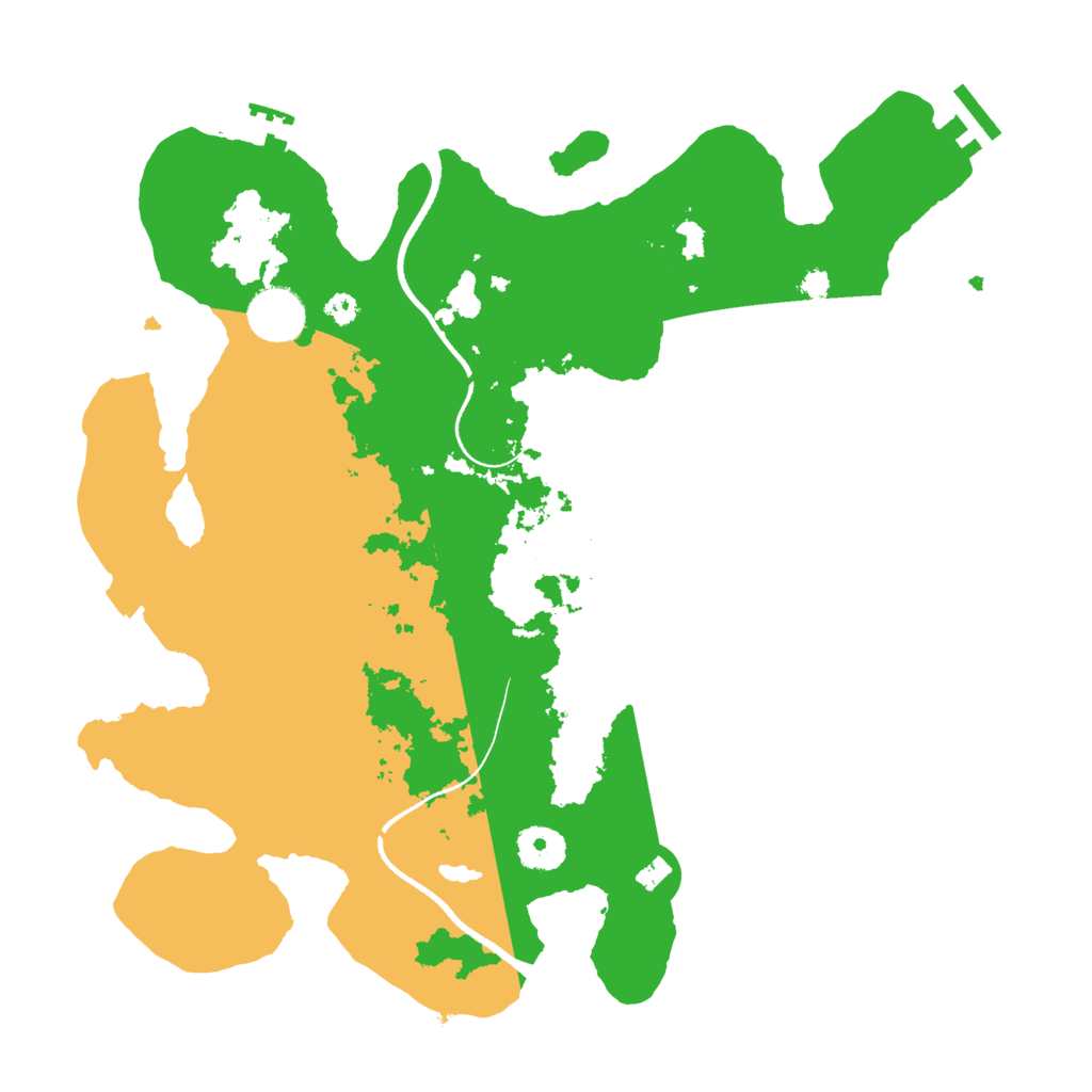 Biome Rust Map: Procedural Map, Size: 3500, Seed: 355867265