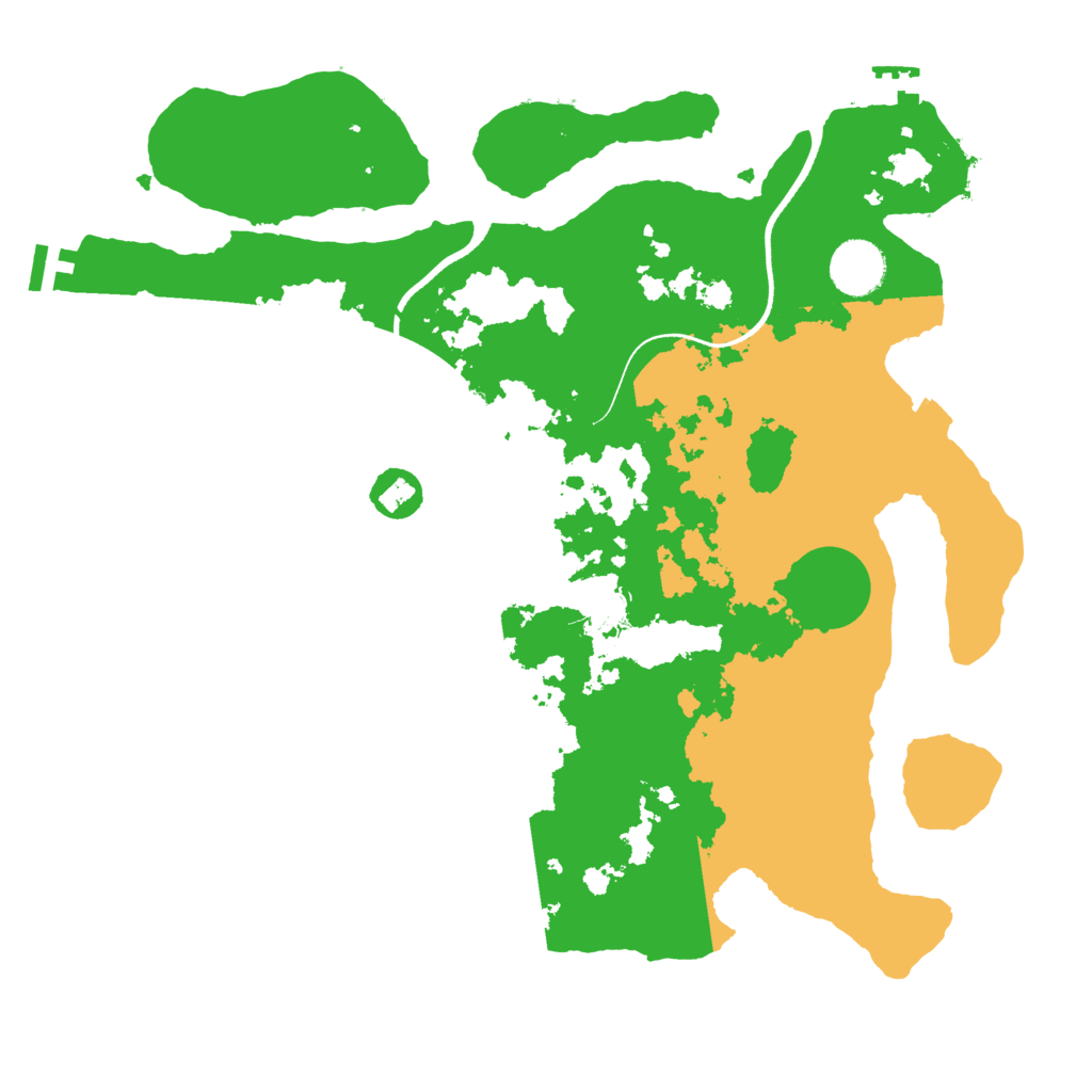 Biome Rust Map: Procedural Map, Size: 3500, Seed: 160800985
