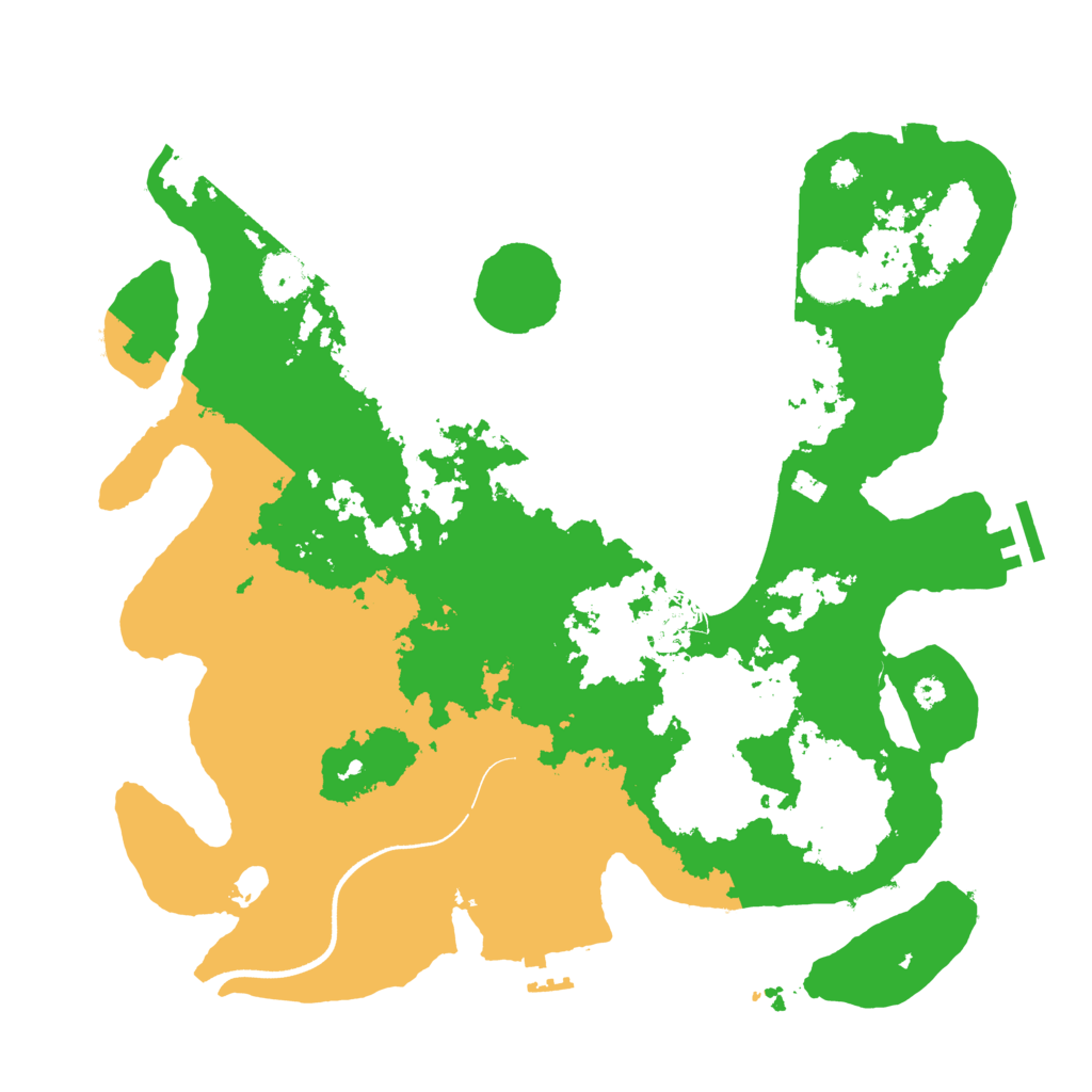 Biome Rust Map: Procedural Map, Size: 3600, Seed: 617