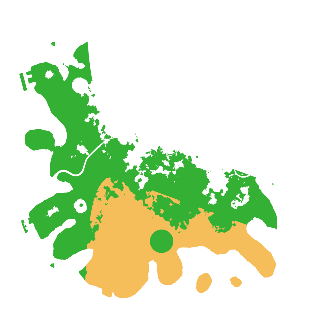 Biome Rust Map: Procedural Map, Size: 3600, Seed: 11307