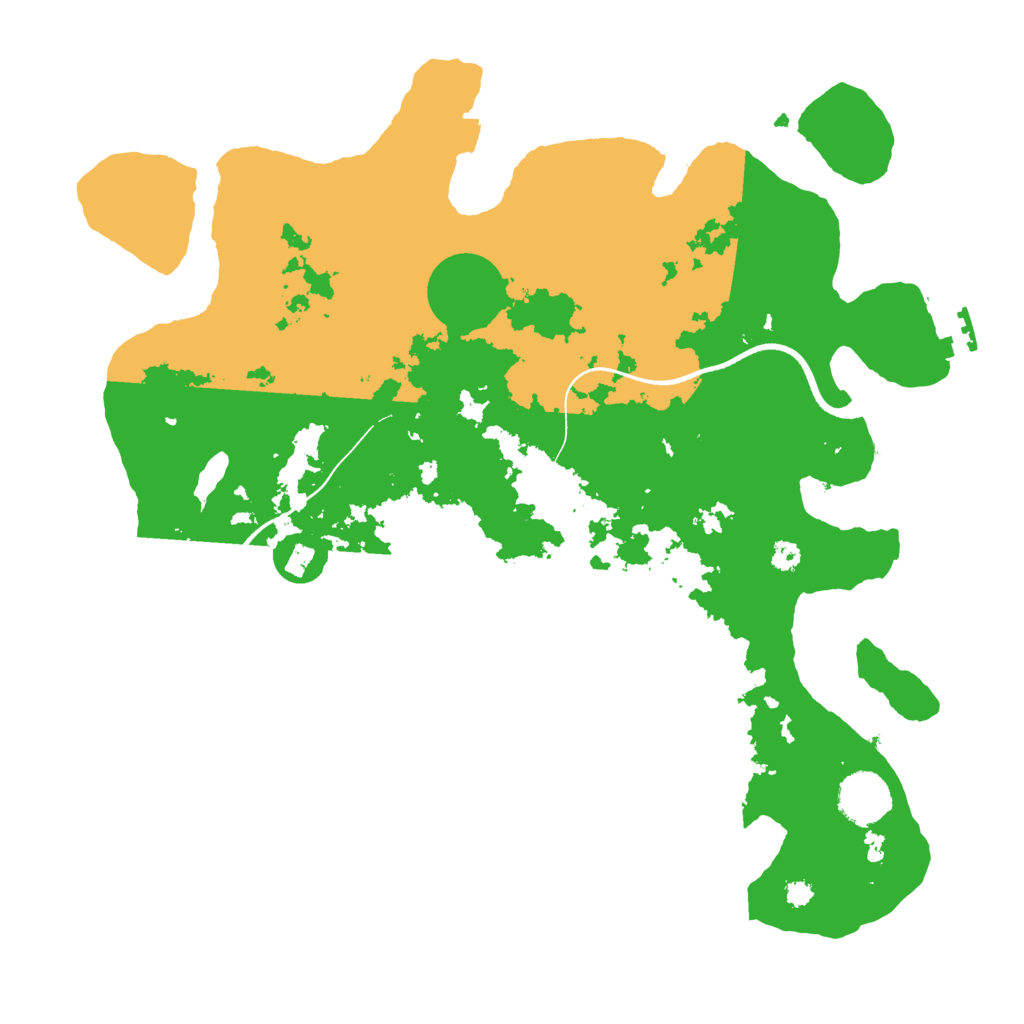 Biome Rust Map: Procedural Map, Size: 3500, Seed: 78381121