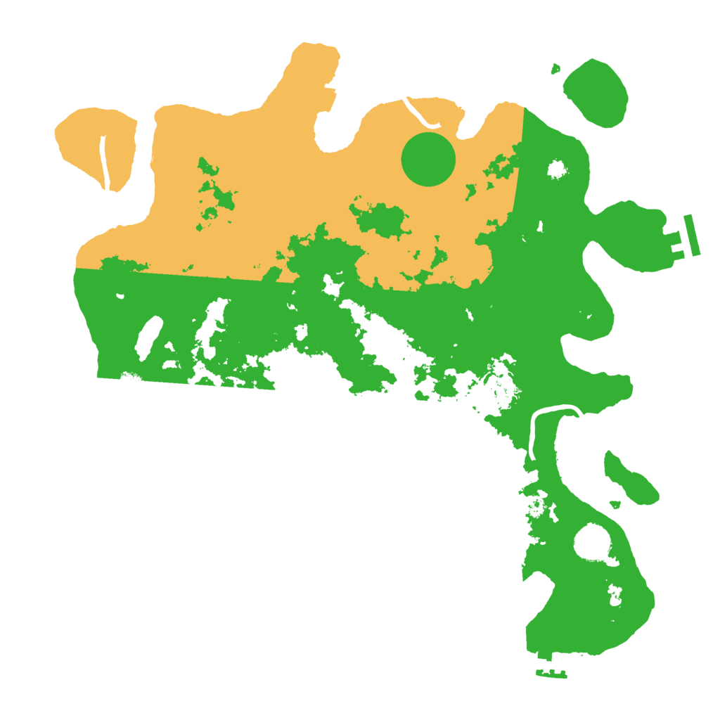 Biome Rust Map: Procedural Map, Size: 3500, Seed: 78381121