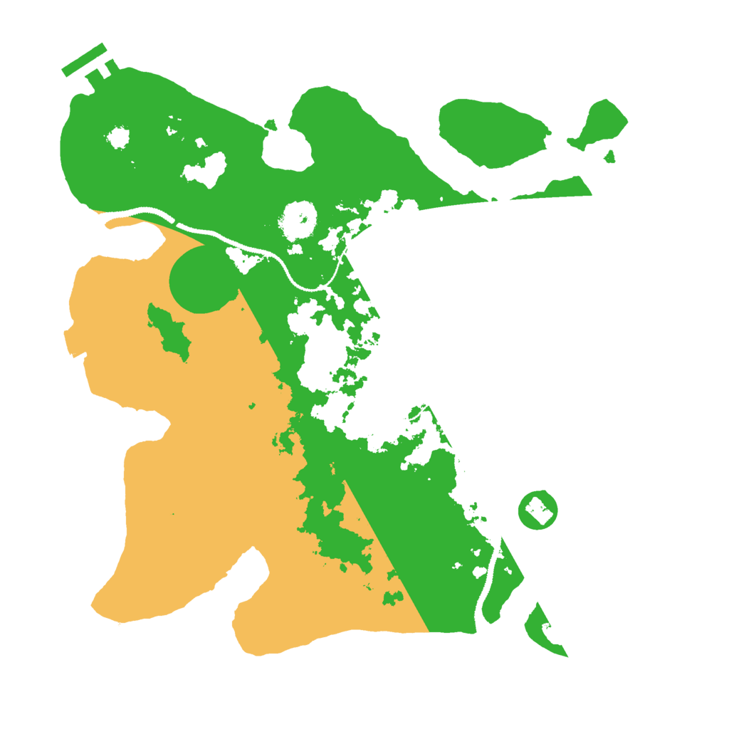 Biome Rust Map: Procedural Map, Size: 3000, Seed: 13796