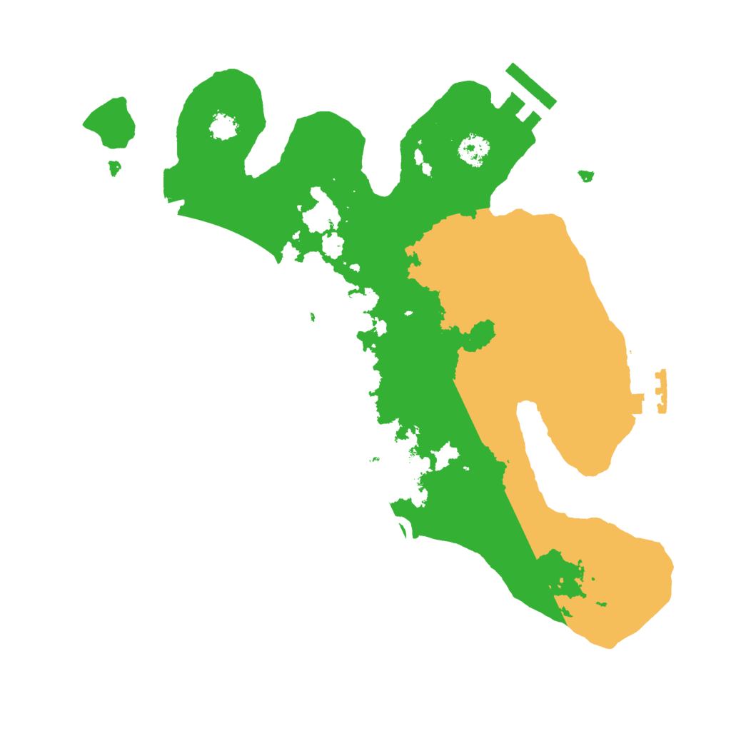 Biome Rust Map: Procedural Map, Size: 2500, Seed: 910725672