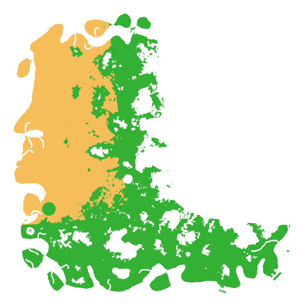 Biome Rust Map: Procedural Map, Size: 6000, Seed: 418228