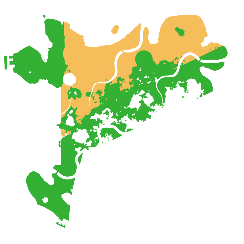 Biome Rust Map: Procedural Map, Size: 3700, Seed: 998107