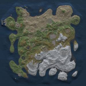 Thumbnail Rust Map: Procedural Map, Size: 3700, Seed: 998107, 18 Monuments