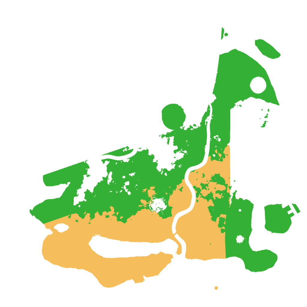 Biome Rust Map: Procedural Map, Size: 3500, Seed: 204161858