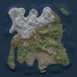 Thumbnail Rust Map: Procedural Map, Size: 3000, Seed: 348667779, 14 Monuments