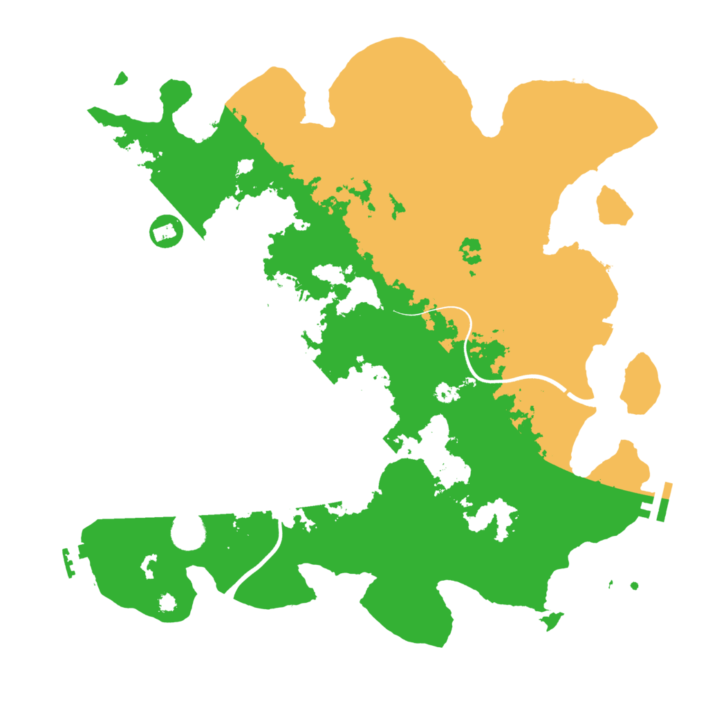 Biome Rust Map: Procedural Map, Size: 3600, Seed: 21307