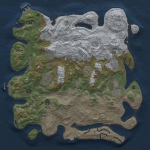 Thumbnail Rust Map: Procedural Map, Size: 4250, Seed: 886982026, 19 Monuments