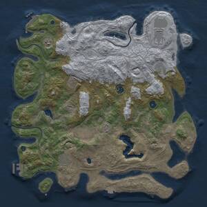 Thumbnail Rust Map: Procedural Map, Size: 4250, Seed: 886982026, 15 Monuments