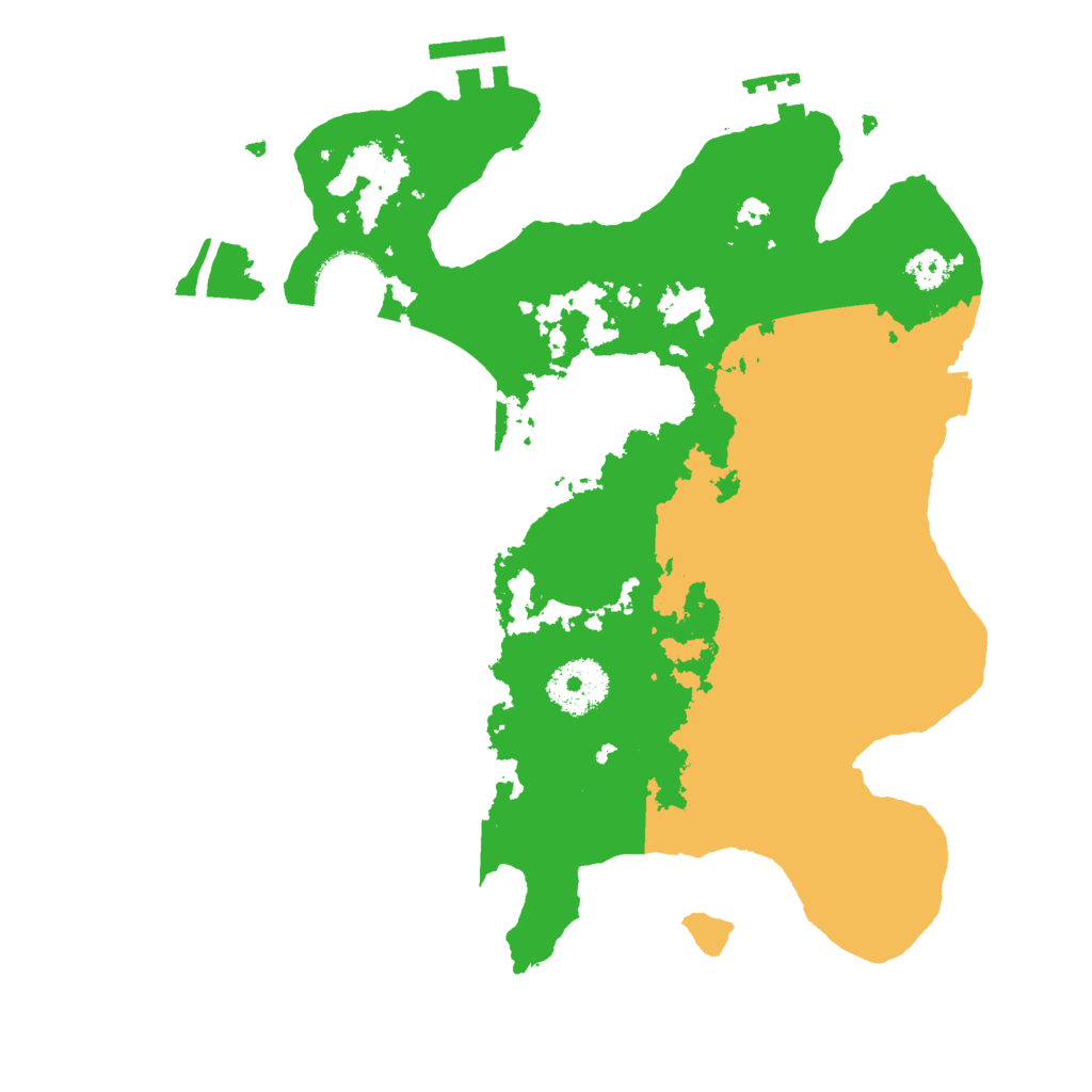 Biome Rust Map: Procedural Map, Size: 2900, Seed: 7613