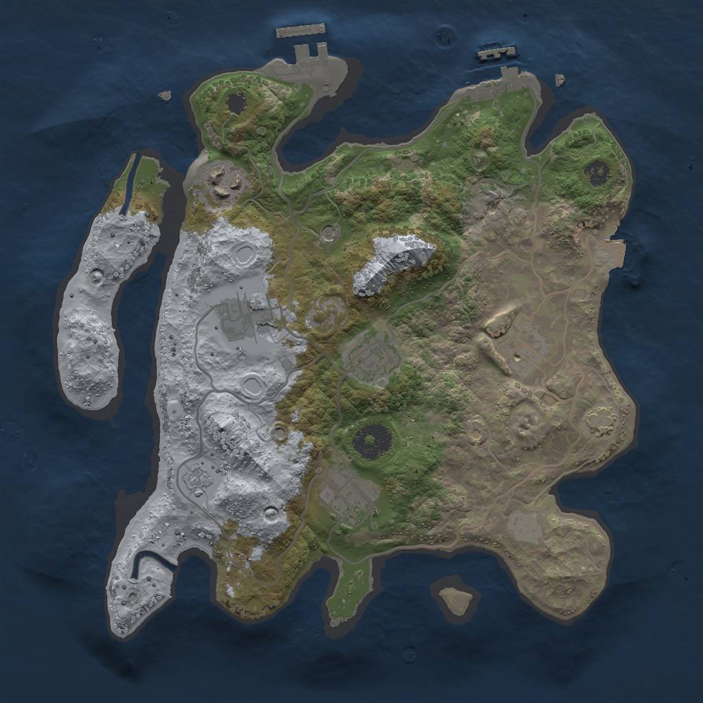 Rust Map: Procedural Map, Size: 2900, Seed: 7613, 13 Monuments