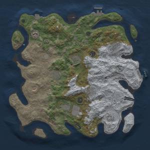 Thumbnail Rust Map: Procedural Map, Size: 3800, Seed: 483904483, 18 Monuments