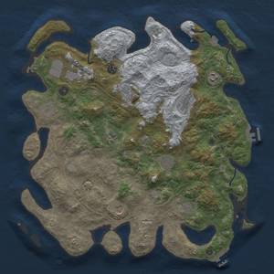 Thumbnail Rust Map: Procedural Map, Size: 4250, Seed: 541765262, 19 Monuments