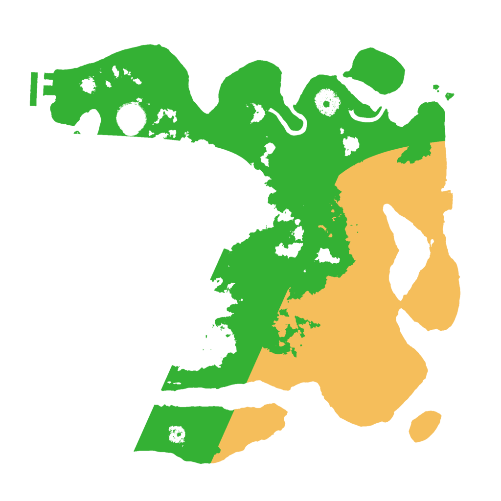 Biome Rust Map: Procedural Map, Size: 3000, Seed: 25422