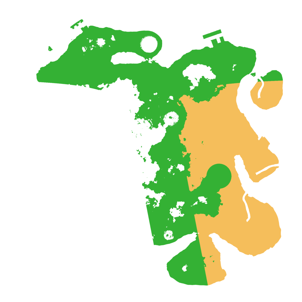Biome Rust Map: Procedural Map, Size: 3200, Seed: 997950256