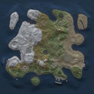 Thumbnail Rust Map: Procedural Map, Size: 3000, Seed: 369929811, 14 Monuments