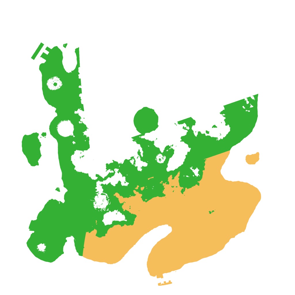 Biome Rust Map: Procedural Map, Size: 3200, Seed: 546269352