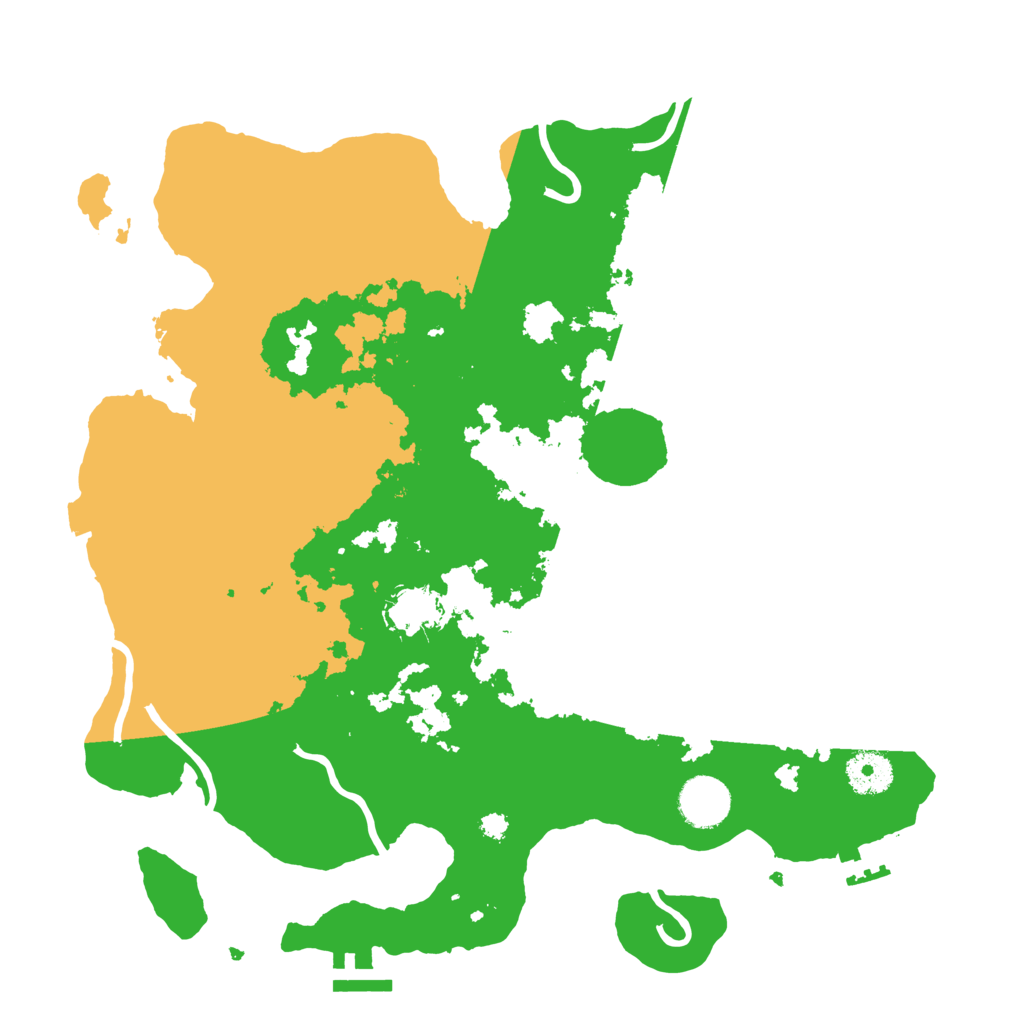 Biome Rust Map: Procedural Map, Size: 3500, Seed: 54338109