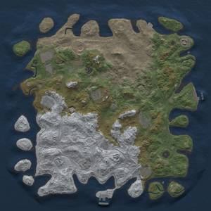 Thumbnail Rust Map: Procedural Map, Size: 4500, Seed: 1786500234, 19 Monuments