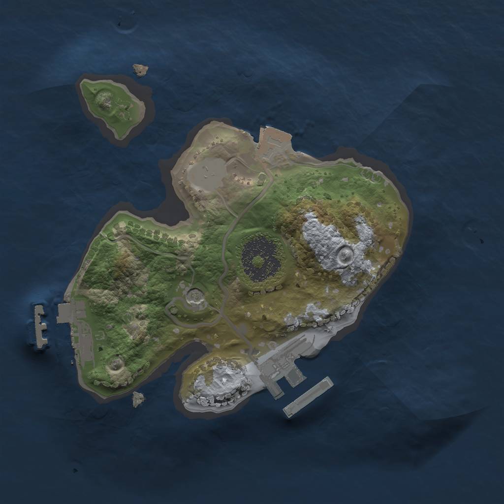 Rust Map: Procedural Map, Size: 1800, Seed: 1213548931, 6 Monuments