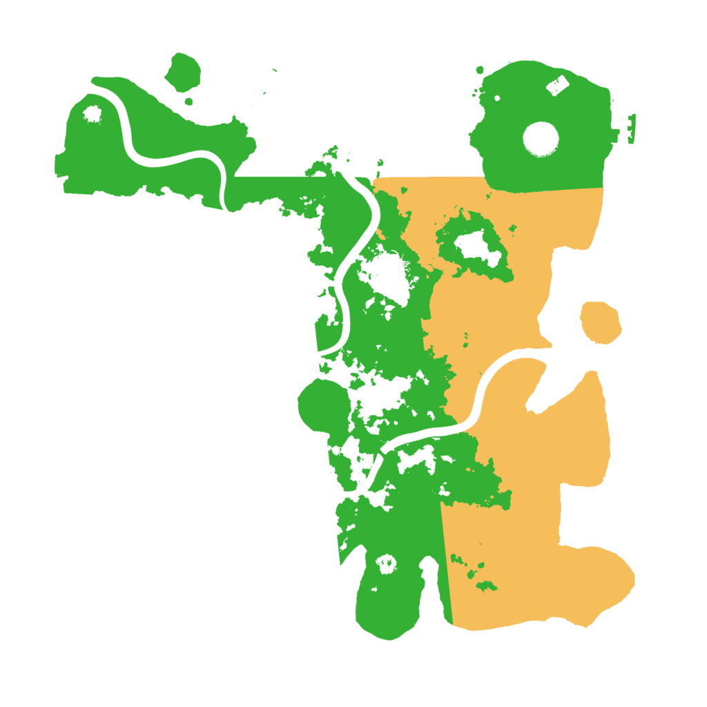 Biome Rust Map: Procedural Map, Size: 3600, Seed: 6649565