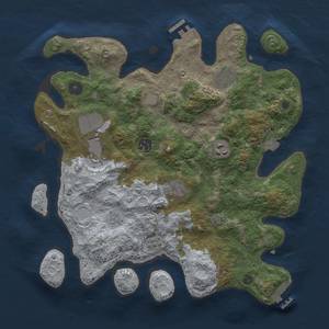 Thumbnail Rust Map: Procedural Map, Size: 3500, Seed: 876557021, 14 Monuments